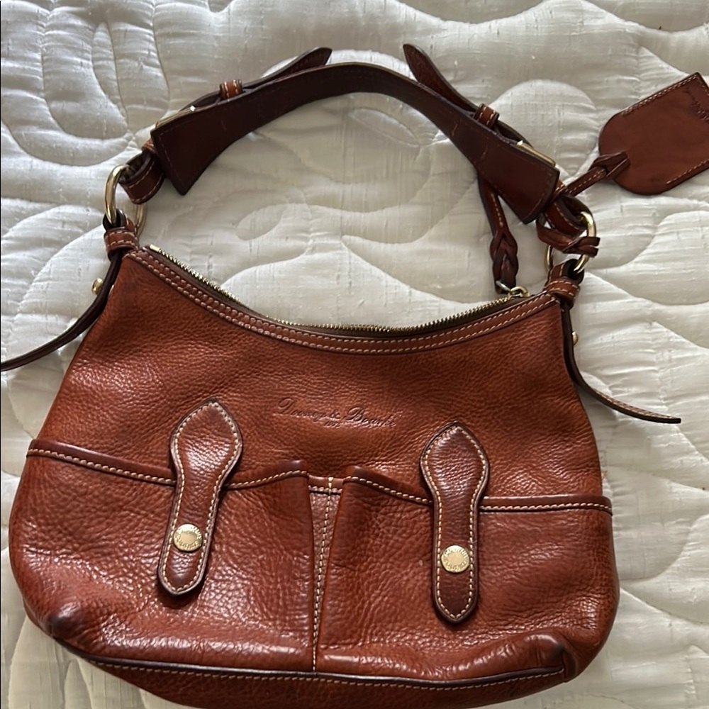 Dooney & Bourke Brown Leather Shoulder Bag